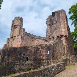 Blick auf die Burg von Dilsberg