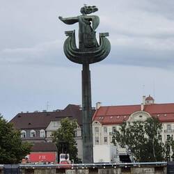 Hier hat immer die Fähre nach Stockholm angelegt