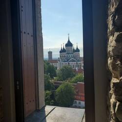 Herman and Nevsky from St Nicholas's steeple