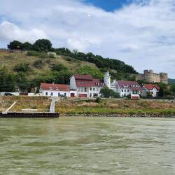 The forefront features Devin Port, with the ancient Devin Castle ruins at the back