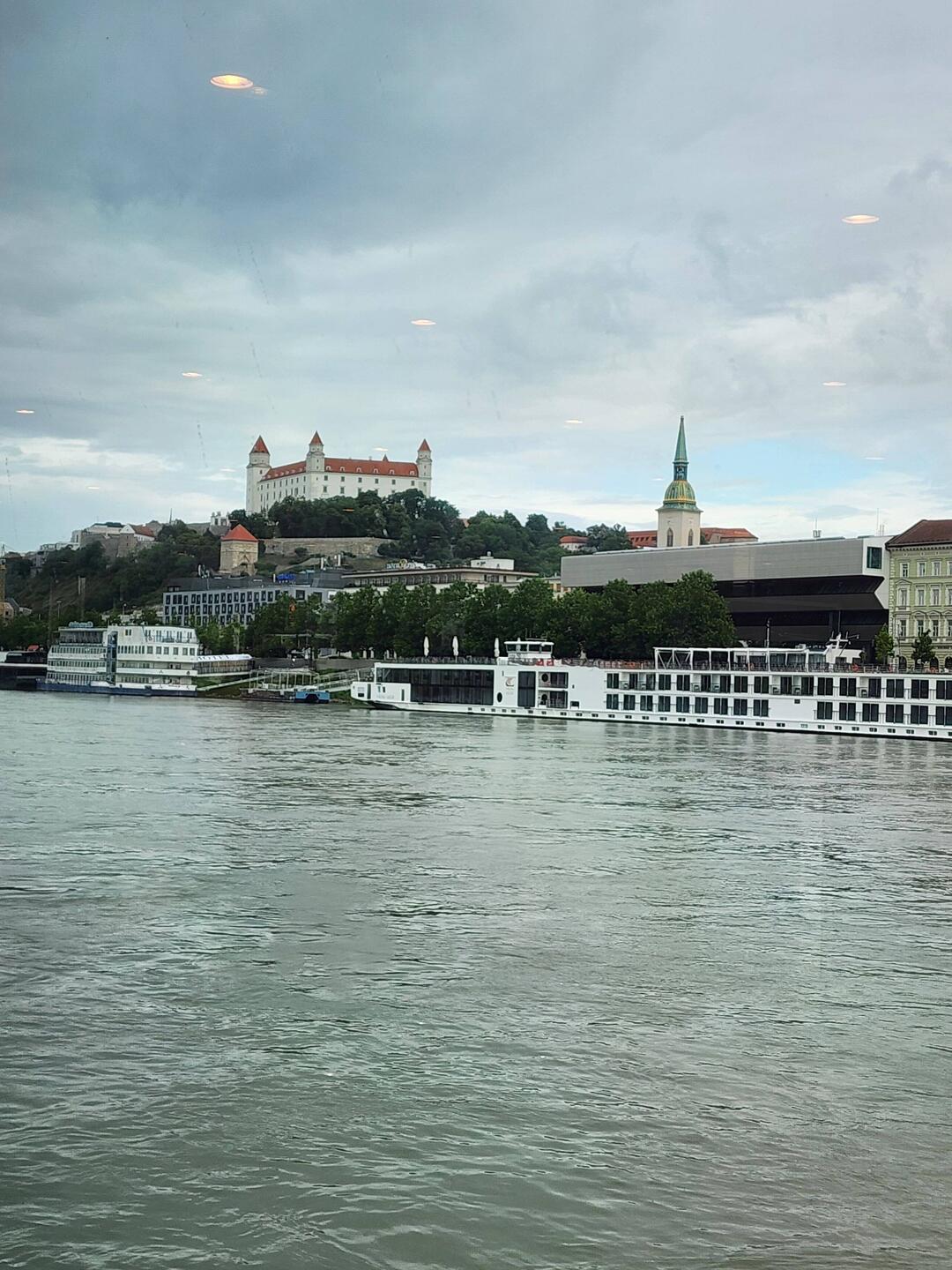 Bratislava Castle on the hilltop