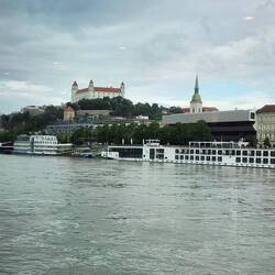 Bratislava Castle on the hilltop