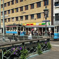 Mit der historischen Straßenbahn durch Göteborg.