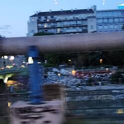 The huge pipe above ground in Vienna. Is it for water?