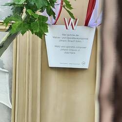 The bus drove by a place where Mozart lived