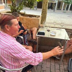 A baby bird flew onto my lap when we were having drinks this evening.