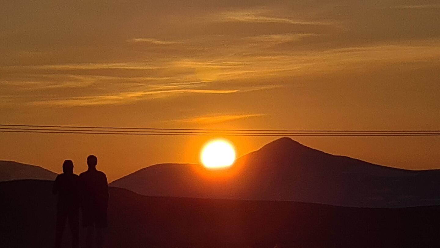 Sonnenuntergang hinterm Helags