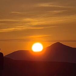 Sonnenuntergang hinterm Helags