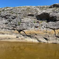 Ben decided to take a climbing route to avoid the mud
