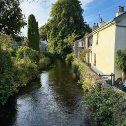 There was a pretty river running through town