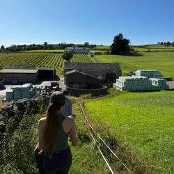 The public paths took us directly through this farm