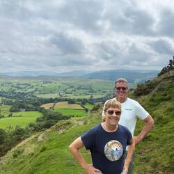 Beginning our hike up the fell