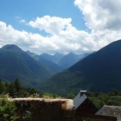 View south from Vilamos, towards Tuc Aneto, beyond Artiga de Lin (where we were the other day)