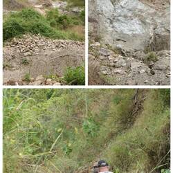 Seit über 40 Jahren wird hier Iolith angebaut. Von oben an der Iolith Ader folgend