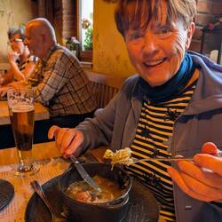 Heute wird die Suppe mit der Gabel gegessen