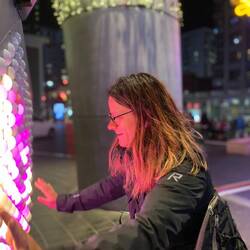 Mit kindlicher Freude haben wir alle mit den Lichtern gespielt...hier als Beispiel unsere Doreen