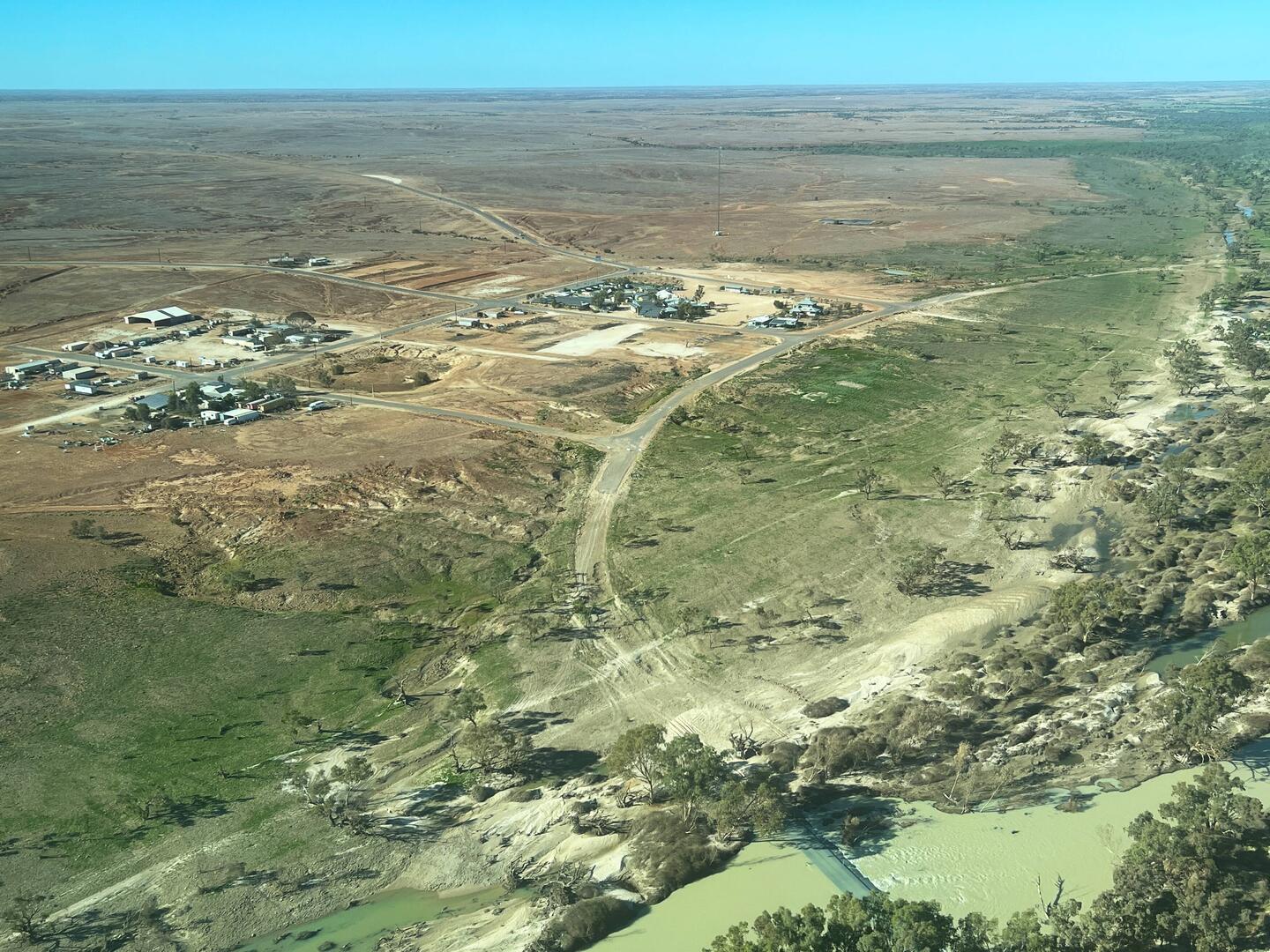 Innamincka from the air