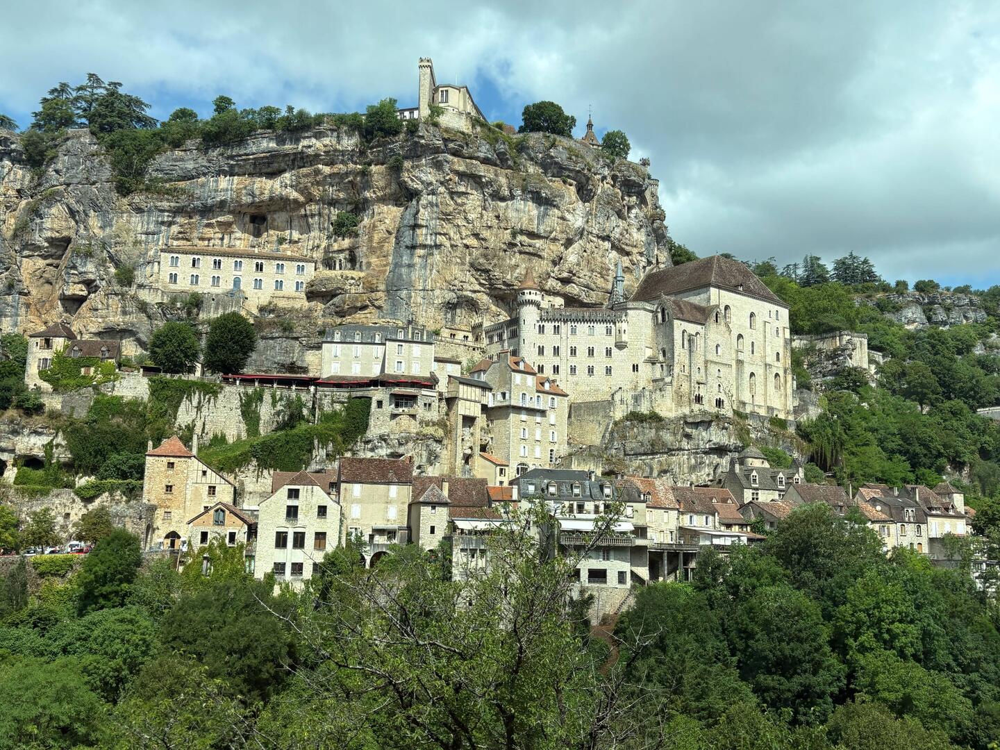 Rocamdour, look closely you will see people on the ramparts right at the top