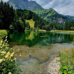 ... und am Grünsee vorbei zum Plöckenpass...