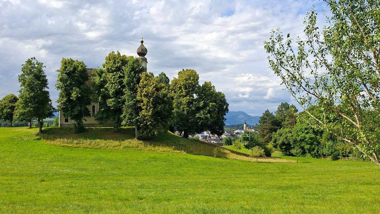 Auch hier jede Menge Kirchen: Traunstein