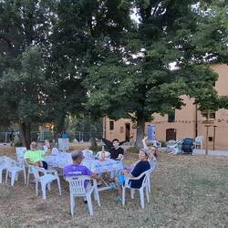 Avondmaal met 5 volbloed Italianen. Qué?