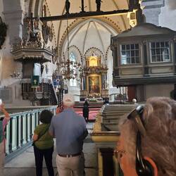 The Dome Church with the escutcheon of the deceased