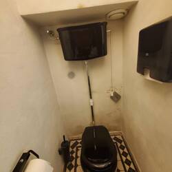 Lastly, the ancient toilet in the Guild Hall