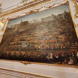 Marriage of Crown Prince Joseph in 1760 to Isabella of Parma, grand-daughter of French king Louis XV