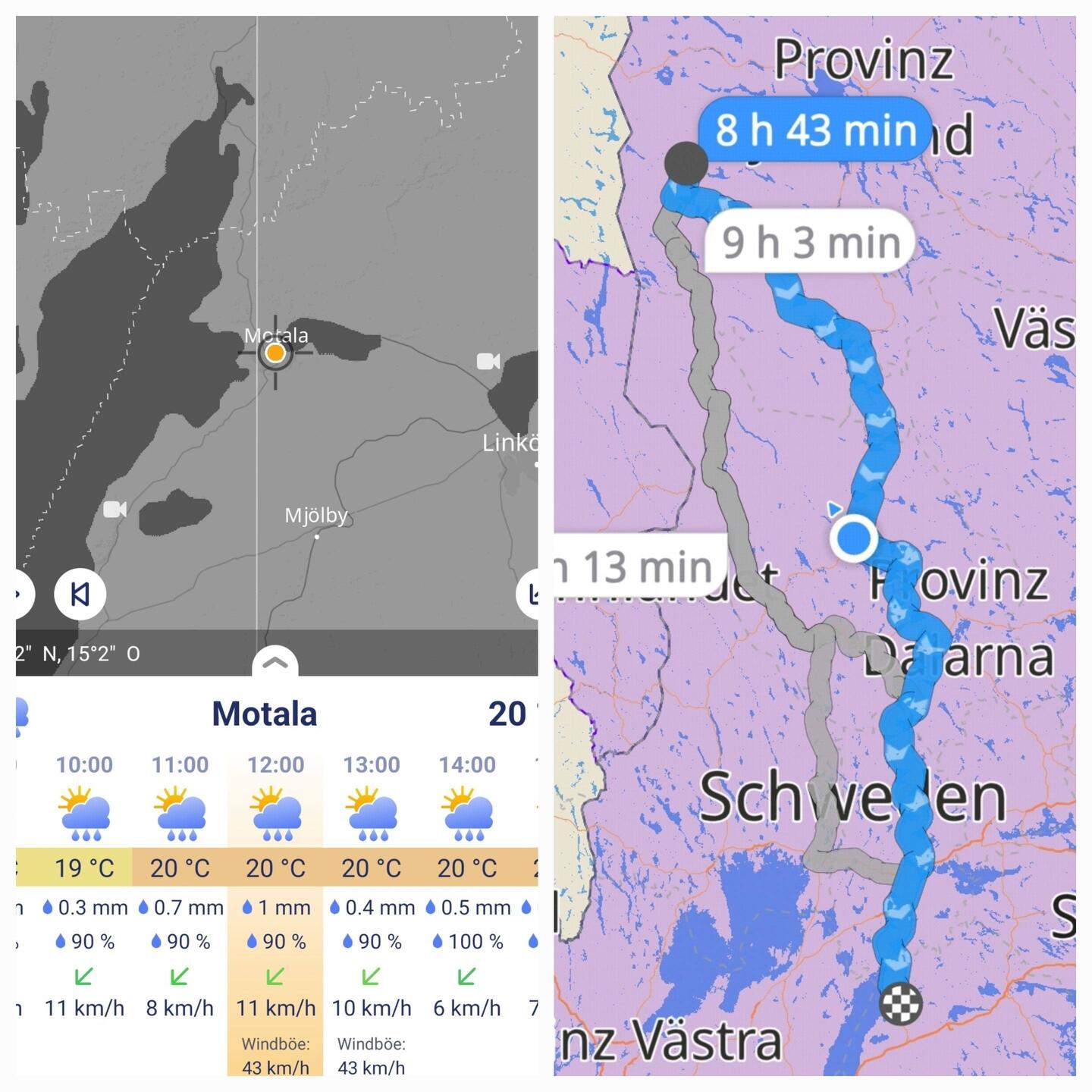 Wetter & verfügbare Zeit kollidieren