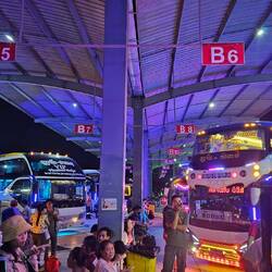 Bus terminal / Busbahnhof Vientiane