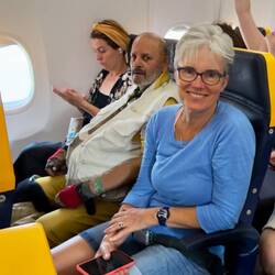 To get around Ryanair rules, the guy was wearing nearly all his clothes