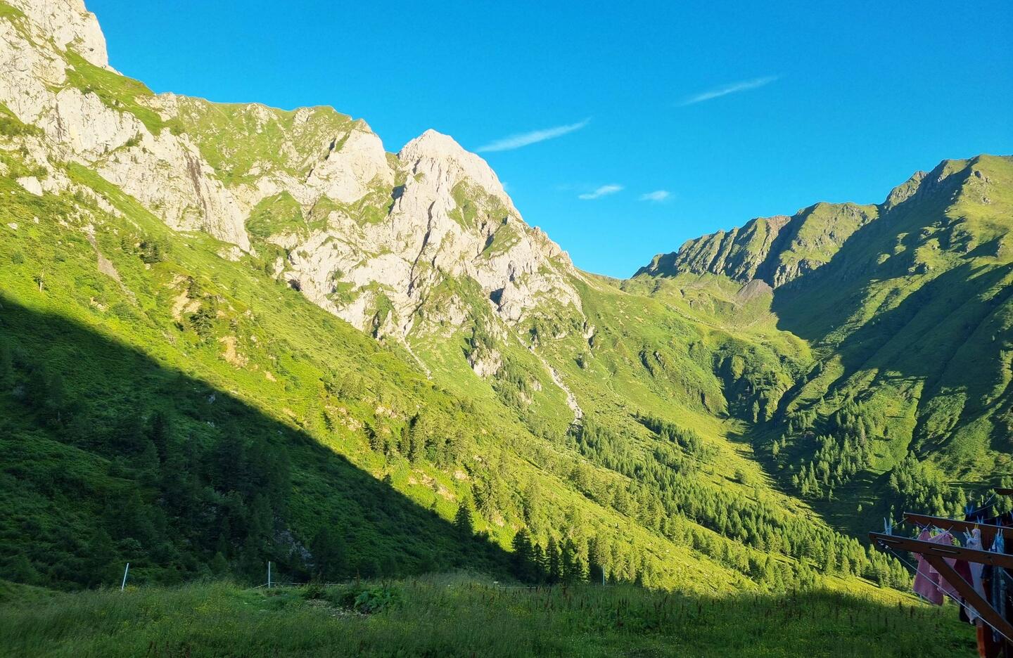 Kaiserwetter über dem Luggauer Thörl.