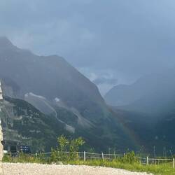 Schwacher Regenbogen