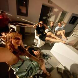 Crazy on the balcony