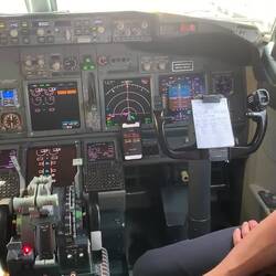 Tate in the cockpit!!