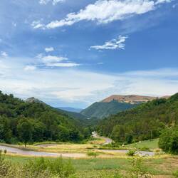 Auf der anderen Seite schönes Wetter. Gut für die Abfahrt!