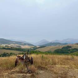 Aussicht kurz vor der Spitze des Anstiegs.