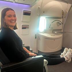 S'Verpasse vom Aschlussflug het sich glohnt...Lisa meh wie happy über Beifreiheit.🤩