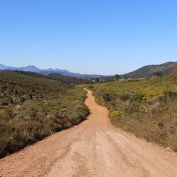 ...führt die Straße schließlich zur Küste...