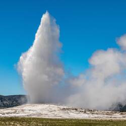 Old Faithful zeigt was er kann. Foto: Geklaut