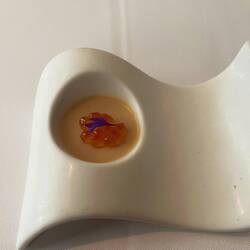 Miso panna cotta with smoked roe