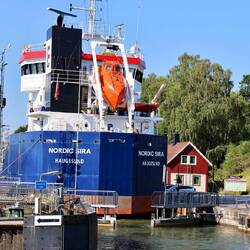 Länger als 89 m dürfen die Schiffe nicht sein.