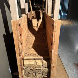 Good diorama of mud brick walls
