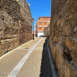 Entering Mansilla de la Mulas