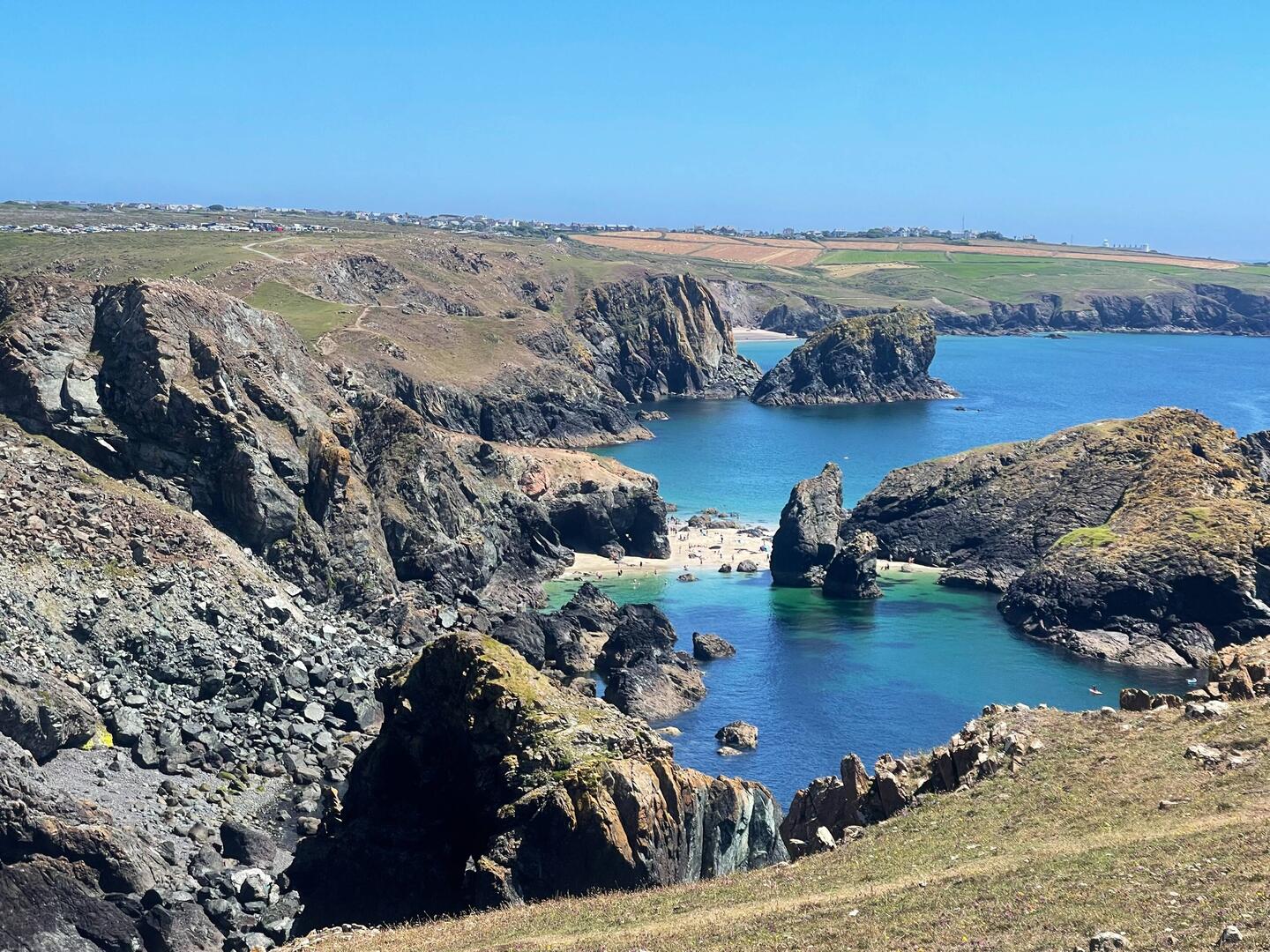 Walking down to Kynance Cove