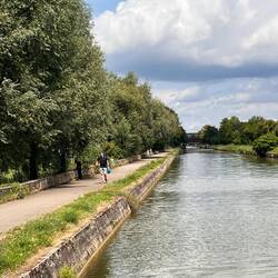 Zurück mit voller Gasflasche, entlang des Rhein-Marne-Kanals