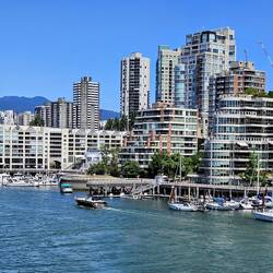 View of harbor and downtown from our restaurant