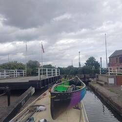 Hooray! We can finally pass through the lock!