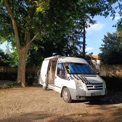Stellplatz für die Nacht, schön in der Abend☀️.