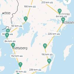 Unsere ungefähre Route